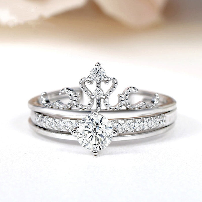 Wholesale detachable crown rings JDC-RS-NS006 Rings 尼森 sliver open Wholesale Jewelry JoyasDeChina Joyas De China