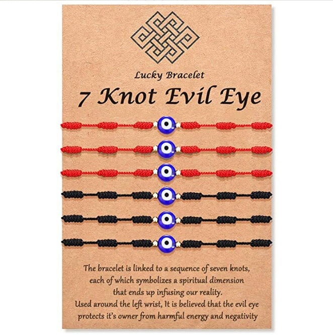 Wholesale devil eye lucky red rope card knit bracelet JDC-BT-LanT015 Bracelet 阆天 Wholesale Jewelry JoyasDeChina Joyas De China