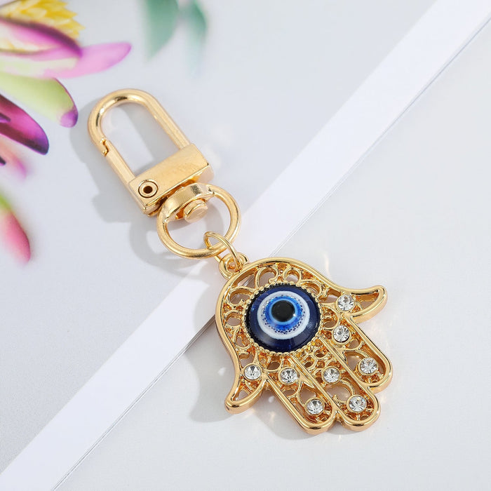 Wholesale Devil's Eye Alloy Keychain MOQ≥6 JDC-KC-Juej001 Keychains 觉际 12 Wholesale Jewelry JoyasDeChina Joyas De China
