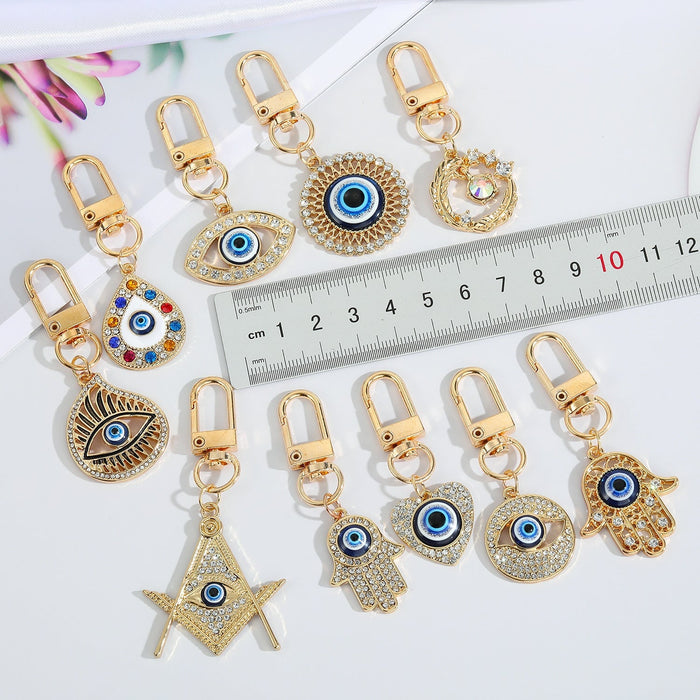 Wholesale Devil's Eye Alloy Keychain MOQ≥6 JDC-KC-Juej001 Keychains 觉际 Wholesale Jewelry JoyasDeChina Joyas De China