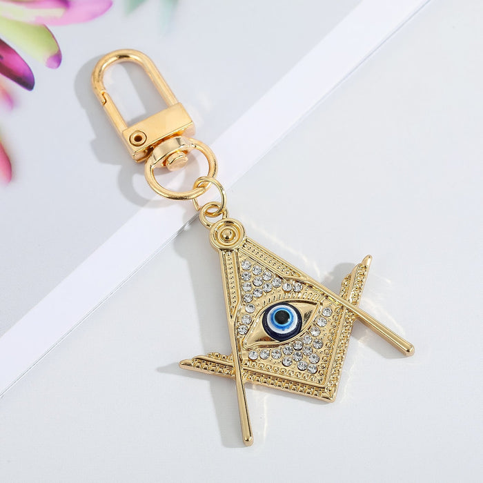 Wholesale Devil's Eye Alloy Keychain MOQ≥6 JDC-KC-Juej001 Keychains 觉际 Wholesale Jewelry JoyasDeChina Joyas De China