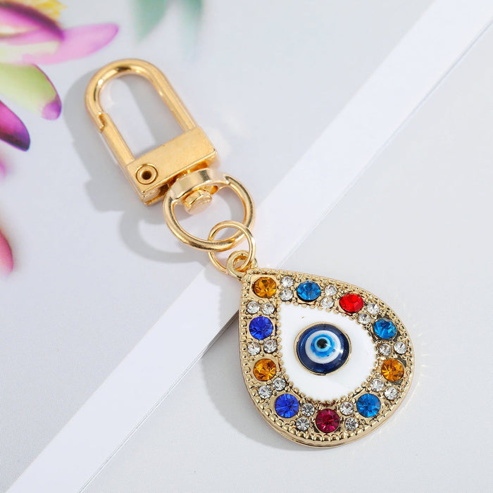 Wholesale Devil's Eye Alloy Keychain MOQ≥6 JDC-KC-Juej001 Keychains 觉际 7 Wholesale Jewelry JoyasDeChina Joyas De China
