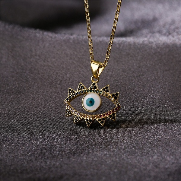 Bulk Jewelry Wholesale devil's eye necklace JDC-ag114 Wholesale factory from China YIWU China