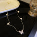 Wholesale diamond-encrusted butterfly alloy necklace JDC-NE-BaoY008 Necklaces 宝钰 Wholesale Jewelry JoyasDeChina Joyas De China