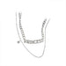 Wholesale diamond-encrusted letter star double alloy necklace JDC-NE-BaoY006 Necklaces 宝钰 Wholesale Jewelry JoyasDeChina Joyas De China