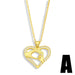Wholesale diamond-encrusted peach heart love mother's day necklace JDC-NE-AOS018 Necklaces 翱昇 A Wholesale Jewelry JoyasDeChina Joyas De China