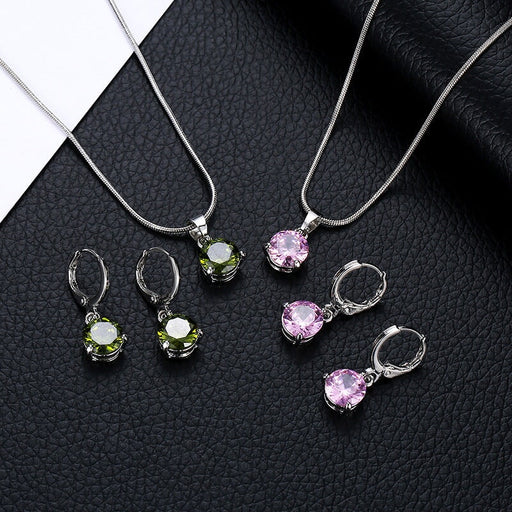 Wholesale diamond inlaid Zircon Necklace JDC-NE-Yiz005 necklaces 艺真 Wholesale Jewelry JoyasDeChina Joyas De China