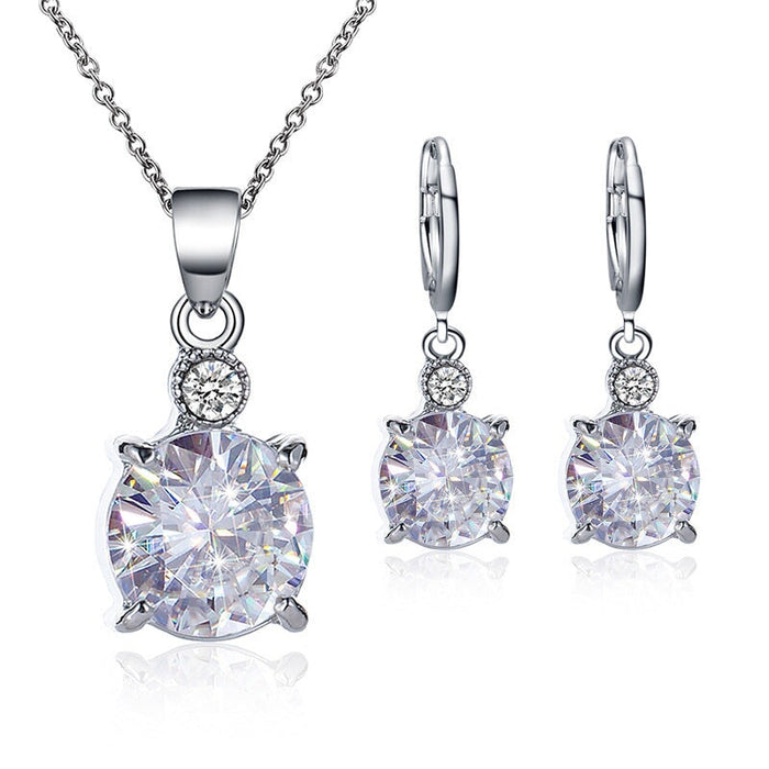 Wholesale diamond inlaid Zircon Necklace JDC-NE-Yiz005 necklaces 艺真 5387 Wholesale Jewelry JoyasDeChina Joyas De China