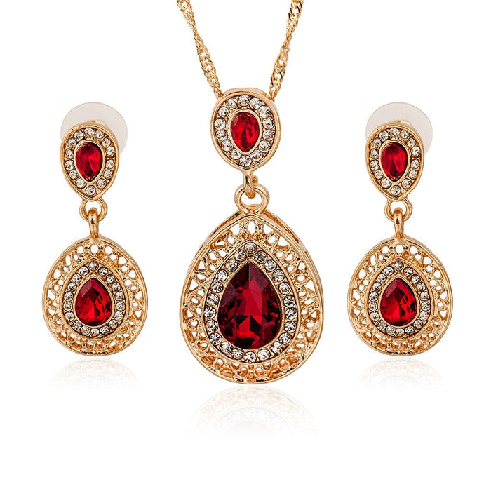 Wholesale diamond inlaid Zircon Necklace JDC-NE-Yiz005 necklaces 艺真 Wholesale Jewelry JoyasDeChina Joyas De China