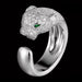 Wholesale diamond-set adjustable leopard head opening metal ring MOQ≥5 JDC-RS-NS013 Rings 尼森 Wholesale Jewelry JoyasDeChina Joyas De China