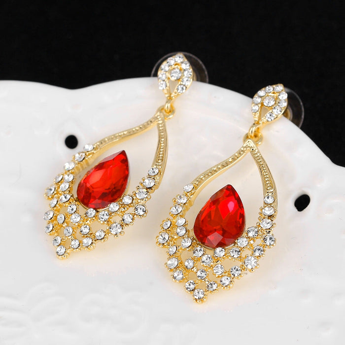 Wholesale diamond set basket alloy earrings JDC-ES-GSDB035 Earrings 丹比华比 Wholesale Jewelry JoyasDeChina Joyas De China