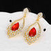 Wholesale diamond set basket alloy earrings JDC-ES-GSDB035 Earrings 丹比华比 Wholesale Jewelry JoyasDeChina Joyas De China