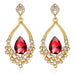 Wholesale diamond set basket alloy earrings JDC-ES-GSDB035 Earrings 丹比华比 Red Wholesale Jewelry JoyasDeChina Joyas De China