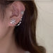 Wholesale diamond set silver snowflake pearl alloy stud earrings JDC-ES-ChiH010 Earrings 池豪 Wholesale Jewelry JoyasDeChina Joyas De China