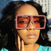 Wholesale diamond-set square frame sunglasses JDC-SG-KD129 Sun Glasses 珂盾 Wholesale Jewelry JoyasDeChina Joyas De China