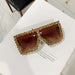 Wholesale diamond-set square frame sunglasses JDC-SG-KD129 Sun Glasses 珂盾 champagne 1 Wholesale Jewelry JoyasDeChina Joyas De China