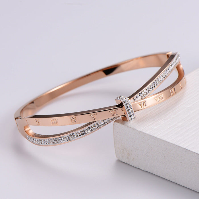 Wholesale digital diamond-encrusted stainless steel bracelet JDC-BT-Aimi003 Bracelet 爱米萝 Wholesale Jewelry JoyasDeChina Joyas De China