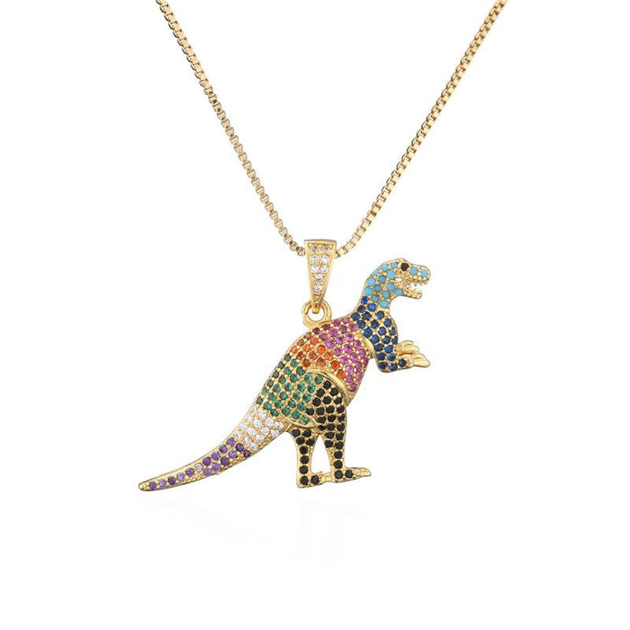 Bulk Jewelry Wholesale Dinosaur pendant necklace HIP HOP JDC-ag125 Wholesale factory from China YIWU China