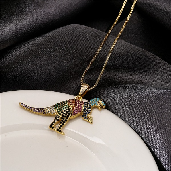 Bulk Jewelry Wholesale Dinosaur pendant necklace HIP HOP JDC-ag125 Wholesale factory from China YIWU China