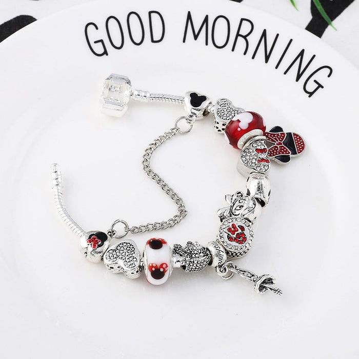 Wholesale DIY Beaded Plating Alloy Silver Plated Bracelet (F) JDC-BT-XingL061 Bracelet 星銮 Wholesale Jewelry JoyasDeChina Joyas De China