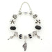 Wholesale DIY Colorful Glass Beaded Electroplating Alloy Bracelet (F) JDC-BT-XingL059 Bracelet 星銮 black 17cm Wholesale Jewelry JoyasDeChina Joyas De China