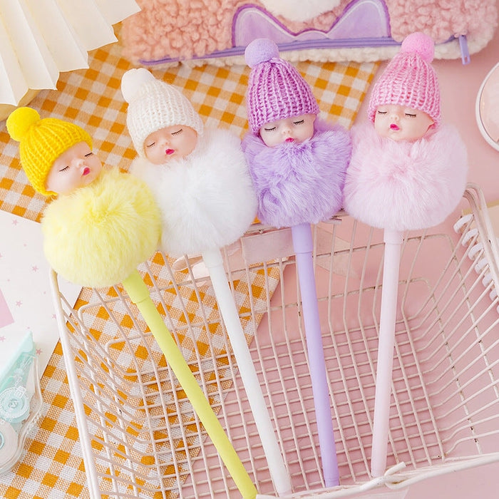 Wholesale doll hairball neutral pen JDC-BP-Yizhou003 Ballpoint Pen 义周 Wholesale Jewelry JoyasDeChina Joyas De China