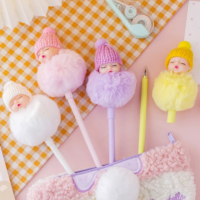 Wholesale doll hairball neutral pen JDC-BP-Yizhou003 Ballpoint Pen 义周 Wholesale Jewelry JoyasDeChina Joyas De China