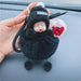 Wholesale doll plush Pom Pom Keychain JDC-KC-LX041 Keychains 恋希 black Wholesale Jewelry JoyasDeChina Joyas De China