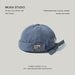 Wholesale Dome Hat Hip Hop Cotton Melon Peel Hat JDC-FH-Muxia001 Fashionhat 沐夏 blue adjustable Wholesale Jewelry JoyasDeChina Joyas De China