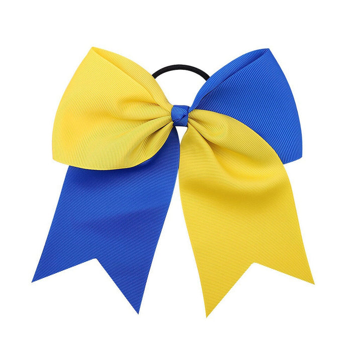 Wholesale double color dovetail bow children hair band JDC-HS-YL060 Hair Scrunchies 雅伦 Wholesale Jewelry JoyasDeChina Joyas De China