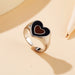 Wholesale Double Heart Alloy Rings JDC-RS-F104 Rings 韩之尚 5408506 / Wholesale Jewelry JoyasDeChina Joyas De China