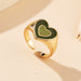Wholesale Double Heart Alloy Rings JDC-RS-F104 Rings 韩之尚 Wholesale Jewelry JoyasDeChina Joyas De China