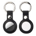 Wholesale Double Hole AirTag Leather Case Anti-Lost Keychain JDC-KC-QYS002 Keychains 清壹色 black Wholesale Jewelry JoyasDeChina Joyas De China
