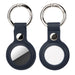 Wholesale Double Hole AirTag Leather Case Anti-Lost Keychain JDC-KC-QYS002 Keychains 清壹色 blue Wholesale Jewelry JoyasDeChina Joyas De China