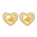 Wholesale double layer heart shape geometric alloy diamond earrings JDC-ES-JL953 Earrings 氿乐 Wholesale Jewelry JoyasDeChina Joyas De China
