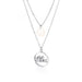 Wholesale double-layer mom mother's Day titanium steel jewelry necklaces JDC-NE-Kalun002 necklaces 卡龙 Wholesale Jewelry JoyasDeChina Joyas De China