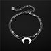 Wholesale double layer moon titanium steel hand ornament JDC-BT-Mingm003 Bracelet 敏萌 3 Wholesale Jewelry JoyasDeChina Joyas De China