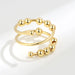 Wholesale Double Layer Spinning Bead Copper Decompression Ring JDC-RS-YZM096 Rings 伊之美 yellow adjustable Wholesale Jewelry JoyasDeChina Joyas De China