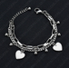 Bulk Jewelry Wholesale double love chain bracelet  JDC-ST-L014 Wholesale factory from China YIWU China