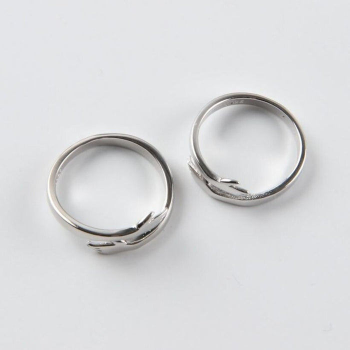 Wholesale double section love hug adjustable ring MOQ≥10 JDC-RS-NS001 Rings 尼森 Wholesale Jewelry JoyasDeChina Joyas De China