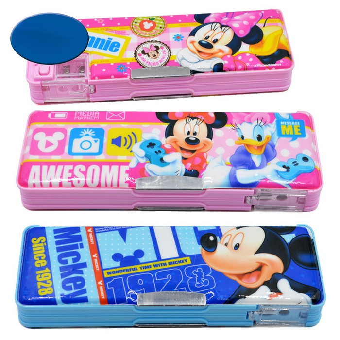 Wholesale Double Sided Multifunctional Children Plastic Magnetic Pencil Case(F)JDC-PB-Leh004 Pencil Bags 乐豪 random one Wholesale Jewelry JoyasDeChina Joyas De China