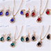 Wholesale drip rhinestone necklace earring ring alloy set MOQ≥2 JDC-NE-RL012 Necklaces 瑞列 Wholesale Jewelry JoyasDeChina Joyas De China