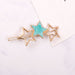 Wholesale drip star geometric circle metal hairpin JDC-HC-KX001 Hair Clips 柯羡 4 Wholesale Jewelry JoyasDeChina Joyas De China