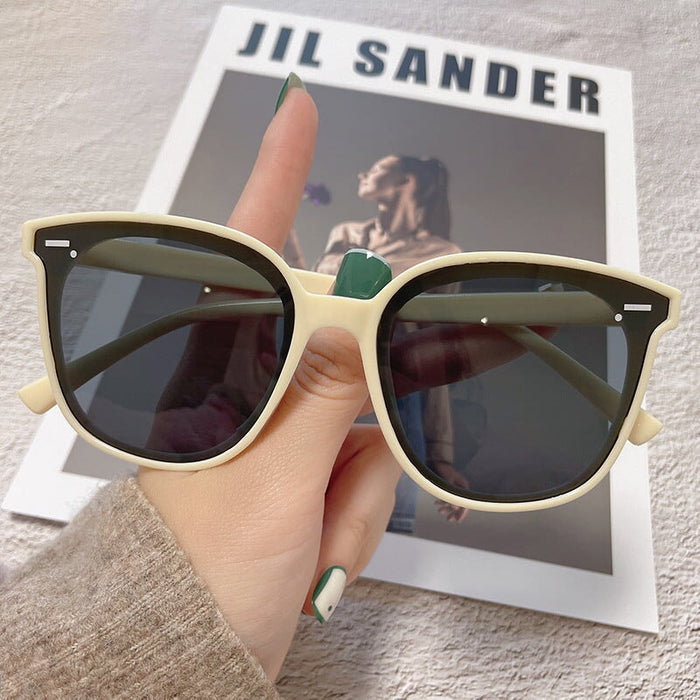 Wholesale driving anti ultraviolet Sunglasses JDC-SG-XinS002 Sunglasses 星尚 rice white Wholesale Jewelry JoyasDeChina Joyas De China