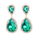 Wholesale Drop Shape Alloy Color Rhinestone Earrings JDC-ES-JL941 Earrings 氿乐 Wholesale Jewelry JoyasDeChina Joyas De China