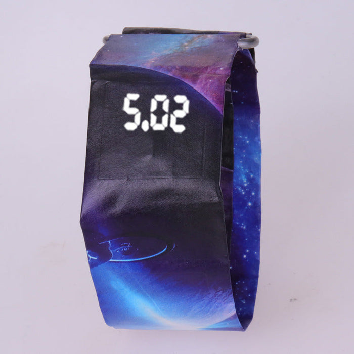 Wholesale Dupont Paper Stainless Steel LED White Light Paper Watch JDC-WH-Jinj026 Watch 金嘉 TKZC Wholesale Jewelry JoyasDeChina Joyas De China