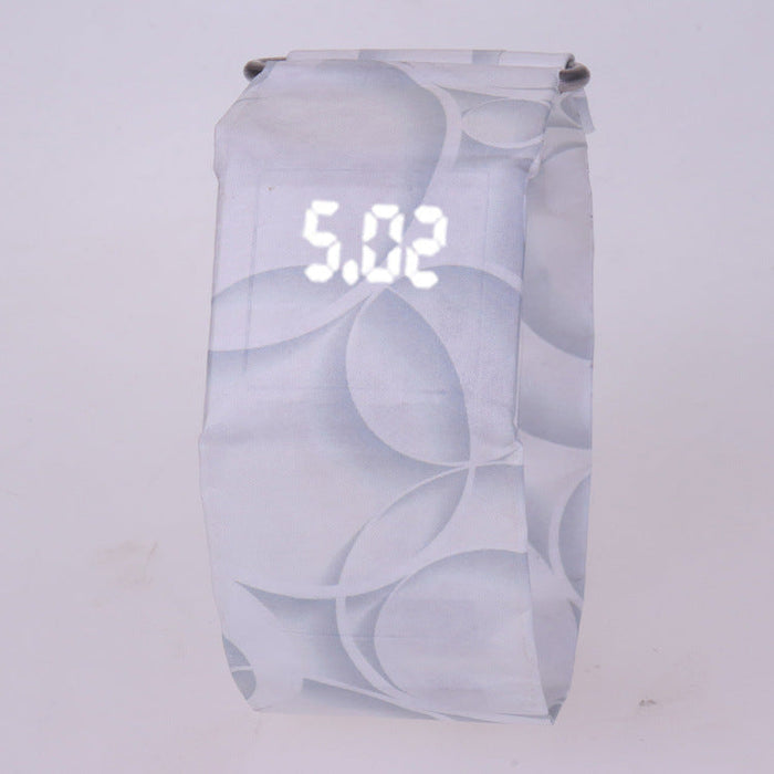 Wholesale Dupont Paper Stainless Steel LED White Light Paper Watch JDC-WH-Jinj026 Watch 金嘉 YQB Wholesale Jewelry JoyasDeChina Joyas De China