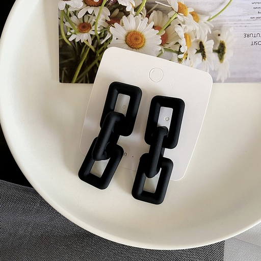 Bulk Jewelry Wholesale earrings acrylic frosted black JDC-ES-xc074 Wholesale factory from China YIWU China