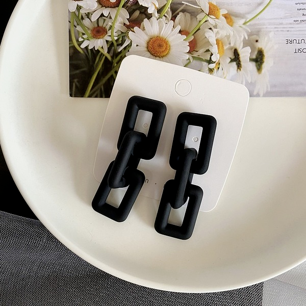 Bulk Jewelry Wholesale earrings acrylic frosted black JDC-ES-xc074 Wholesale factory from China YIWU China