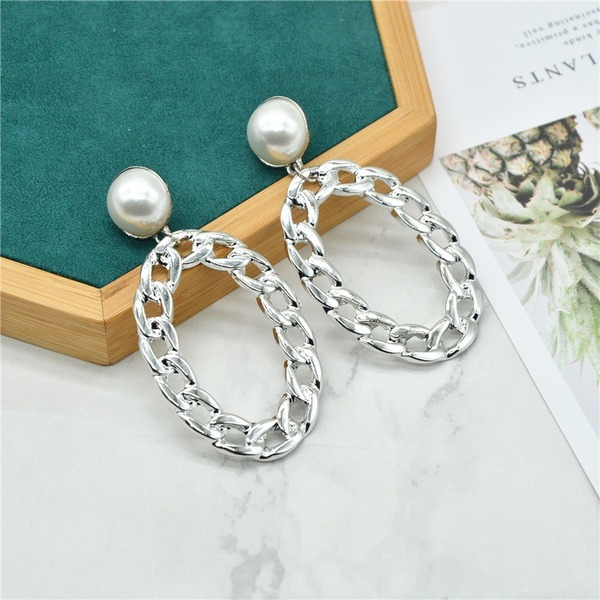 Bulk Jewelry Wholesale earrings alloy pearl chain earrings JDC-ES-xc097 Wholesale factory from China YIWU China